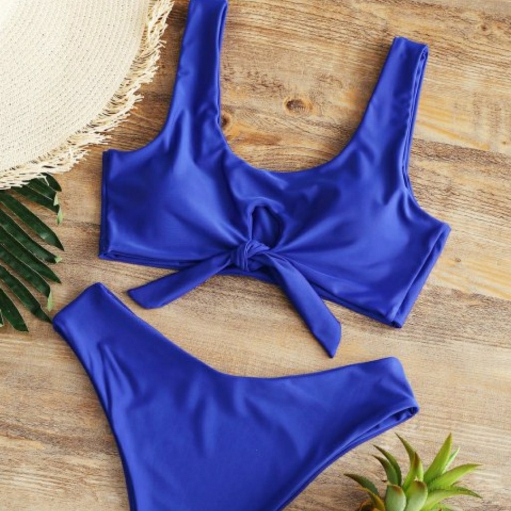💋Sexy Blue high cut bikini💋